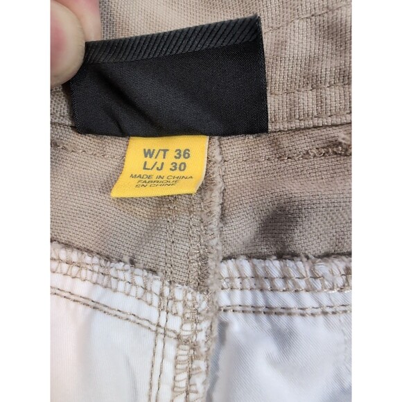 Cabela's 9-Pocket Cargo Hiking Pants Men's Size 36x30” Straight Leg Khaki Brown - Picture 10 of 11